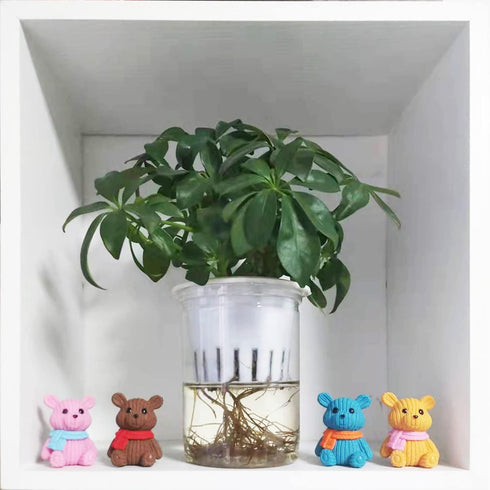 8Pcs Mini Resin Teddy Bear Figurines Cute Scarf Bears Desktop Ornaments Car Interior Decoration Garden FigurinesTiny Bear Statues Animals Sculptur...