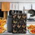 Insulated Air Fryer Kitchen Appliance Cover with Handle and Storage Pocket for Spoon/Cooking Utensils/Recipes, Easy Cleaning Home Decoration, Roos...