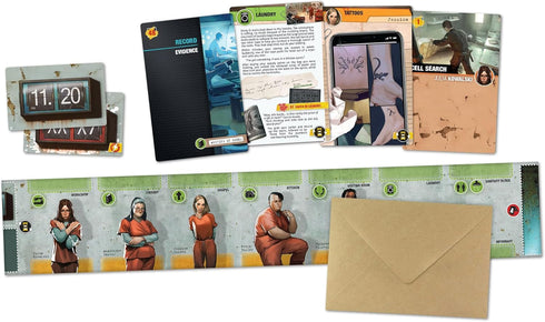 IELLO: Guilty: Houston 2015 - Cooperative Board Game, Deduction, Murder Investigation at County Prison, Ages 18+, 1-99 Players, 180-240 Min...