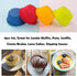 Webake Silicone Cupcake Baking Cups Set of 8, Air Fryer Muffin Pan Jumbo Muffin Liners Reusable Large Individual Muffin Tin, 3.5 Inch Mini Cake Pa...