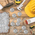 200Pcs Fastener Kit Board Hardware Set for Foam Board,100Pcs 1-1/8 Inch Galvanized Steel Washers for Installation and 100Pcs Stainless Steel Screw...