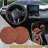 Wood Grain Steering Wheel Cover Carbon Car Steering Wheel Covers 14 1/2-15 inch with Coasters Microfiber Leather Splicing Breathable Anti-Slip Dur...