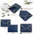 50 PCS Invitation Envelopes, 5x7 Envelopes for Invitations Blue Envelopes for 5x7 Cards A7 Luxury Envelopes Mailing Envelopes for Wedding, Graduat...