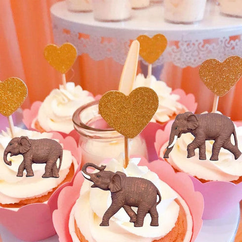 Elephant Cake Decoration Fondant Molds, Cute Silicone Mold Baby Elephant, for Kitchen Baking, Chocolate, Cookies, Butter, Marzipan, Flower Paste, ...