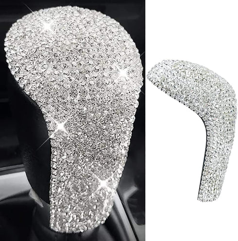 Bling Sparkly Gear Shift Knob Cover Bling Handle Cover Decorative Sticker Compatible with Mazda Accessories 2 3 6 CX3 CX5 CX8 CX9 Axela 2014-2019 ...