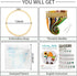 Nuberlic Sunflower Embroidery Kit for Beginners, Full Set of Stamped Gnome Cross Stitch Kit for Adults Including Embroidery Threads, Hoops and Ins...