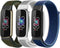 3 Pack Nylon Bands Compatible With Fitbit Luxe for Women Men, Adjustable Breathable Sport Strap Loop Replacement Wristbands for Fitbit Luxe Fitnes...