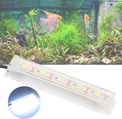 LED Aquarium Light, Small USB Fish Tank White Light Daily Lighting Plant Light Aquarium USB Light for Indoor Aquarium Plants Fish Tank Desktop Min...