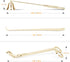 3 in 1 Candle Snuffer Long Handle Candle Extinguisher Candle Wick Trimmer Candle Cutter Candle Wick Dipper Kit - Gold...