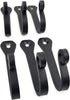 Claimed Corner - Cast Iron Wall Mounted Coat Towel Hat Scarf Bag Hook - 5 Pack (Multi Purpose (Black))...