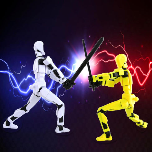 T-13 Action Figure with Pose Stand,Anime Robot Building Toy Sets,Lucky Puppet Joints for Boys,Girls,Men,Women,Multi-Jointed Moveable Dummy Desk De...