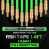 14FT Fiberglass Running Electrical Wire Cable Glow Rods Wire Pulling, Fish Rods Electrical Kit with 8 Different Attachments and Fish Tape Wire Pul...