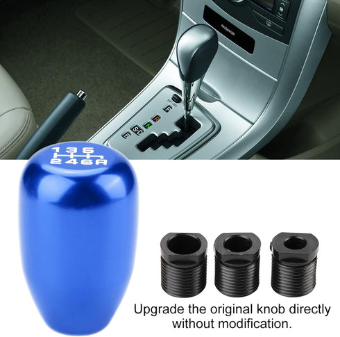 Shift Knob, Gear Shift Knob Manual 6 Speed Shift Knob, Type R 6 Gear Shift Knob Shifter (Blue)...