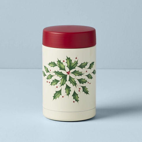 Lenox Holiday Large Insulated Food Container 0.80 LB...