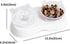 Elevated Cat Slow Feeder Bowl: Anti-Vomiting Bloat Stop Raised Food & Water Bowl for Kitten Healthy, Double Kitty with 5°Tilted Raised Cat Dishes,...