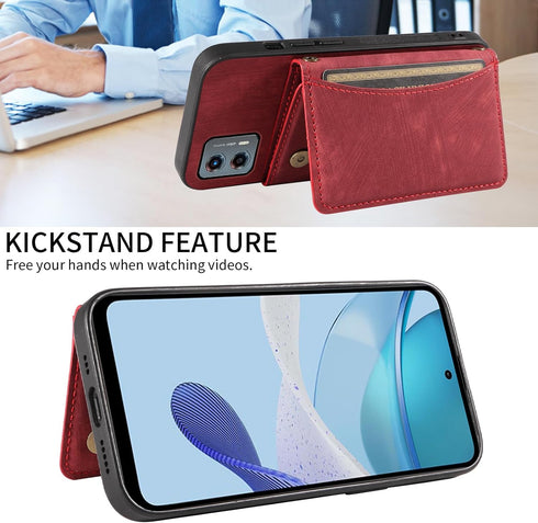 Phone Case for Motorola Moto G 5G 2023 Wallet Cover with Crossbody Shoulder Strap and Leather Credit Card Holder Pocket Slim Stand Cell Accessorie...