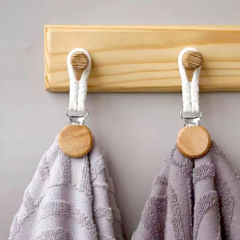 Bathroom and Kitchen Towel Clips, 3 Pcs Hanging Towel Holder for Socks, Towels, Bags, and Hats (3)...