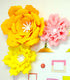 Carson Dellosa Creatively Inspired 3D Flower Bulletin Board Decorations, Orange, Yellow, and Pink Flower, Paper Flowers Decorations for Wall, Flow...