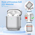 for Airpods 2nd Generation Case Cover, Clear Soft TPU Transparent Four Corner Military Grade Shockproof Protective Case with Cleaning Kit for Airp...