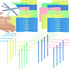 100 Pcs Flying Helicopter Toys Set, 50 Propeller+ 50 Rod,Hand Helicopter, Party Favors Outdoor Toy for Kids Ages 4-8, Gift Summer Outside Yard Act...