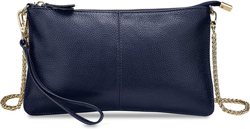 YALUXE Genuine Leather Wristlet Handbags Purses Cell Phone Pocket Clutch Wallet Crossbody Bags for Women...