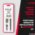 E-Z Hex Thread Repair Kit for Soft Wood Flush Threaded Inserts 10-24 x 13mm, Drill, Installation Tool...