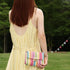 Oweisong Small Summer Straw Purse for Women Woven Beach Crossbody Bag Colorful Vacation Shoulder Handbag...