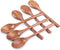8 Inch Wooden Spoon Set, 6PCS Oval Wooden Mixing Spoons Long Handle Spoons Nonstick Japanese Style Kitchen Utensils for Home Kitchen Cooking Stirr...