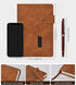 Brown A5 Lined Leather Journal Notebook for Men Women,5.9 X 8.4" Personalized Hardcover Journal with Pen,200 Pages 100 Gsm Thick Ruled Paper Daily...