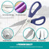 KUNIFU Kitchen Scissors All Purpose Heavy Duty, Kitchen Shears Come Apart Dishwasher Safe, Ultra Sharp Stainless Steel Kitchen Gadgets, Cooking Cutter for Chicken, Meat, Poultry, Fish, Herbs, Grape