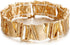 Gold Chunky Bangle Bracelets for Women Stretchy Link Chain Bracelet Flexible Wide Wristband Bangle Gifts...