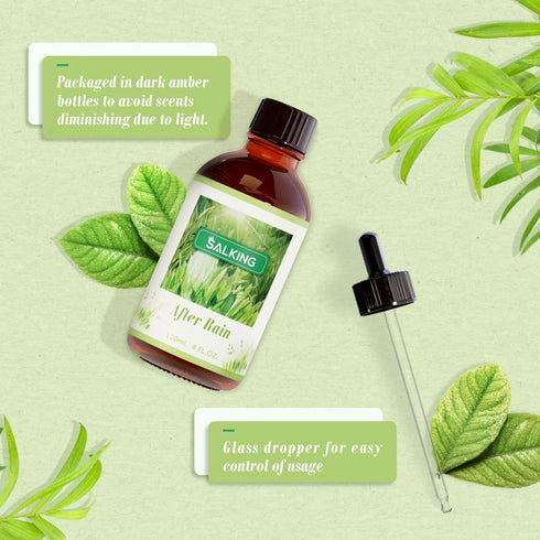 SALKING After Rain Fragrance Oil, 120ml (4 Fl Oz) Premium Fragrance Oils for Diffuser, Candle Scents for Candle Making, Soap Making Supplies, Diff...