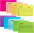 9 PCS to do List Sticky Notes,3x4 Inch Lined Sticky Notes,Self-Stick Notes,Ruled Post Stickies Colorful Super Sticking Power Memo Pads, Ideal for ...