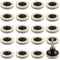 Rocaris 20 Pcs 2 Inch Compressed Wool Fabric Disc Polishing Buffing Pads Wheels Disc Pad Holder with 1/4" Shank Perfect for Cleaning Polishing San...