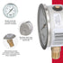 Winters 2-1/2" Dial Size, Liquid Filled Industrial Pressure Gauge, Brass Internals, 304 Stainless Steel Case, Single Scale 0-300 psi, 1.5% Acc, 1/...
