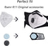 Original Rsenr R11 Electric Wearable Air Purifier Fan Filter*5, Inner White Filter*1...