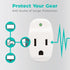 KMC Surge Tap Mini 5-Pack, 1-Outlet Grounded Surge Protector Adapter, 640 Joules, Power Plug Adapter...