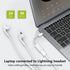USB C to Lightning Audio Adapter, USB Type C Male to Lightning Female Earphone Converter Compatible with iPhone 15/15Pro, iPad Pro, Galaxy S23/S22...