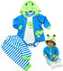 Reborn Baby Dolls Clothes 18 inch Boy Outfits Accesories for 17-19 inch Reborn Doll Newborn Blue Frog Matching Clothing...
