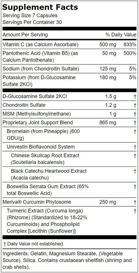 Lindberg Ultra Joint Support Supplement | 210 Capsules | Triple Action Formula | Non-GMO, Gluten Free...
