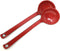 TJ Global Red and Black Melamine Japanese Long Handle Spoons for Ramen, Soup, Hot Pot Eating, Mixing, Stirring 8.25 Inches (2 Spoons)...