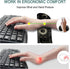 Keyboard Wrist Rest Support + Mouse Pad + Mouse Wrist Rest + Coaster, 4 PCS Set Ergonomic Memory Foam Mousepad with Durable Anti-Slip Rubber Base ...