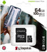 Kingston 64GB microSDXC Canvas Select Plus Class 10 Flash Memory Card SDCS2 Memory...