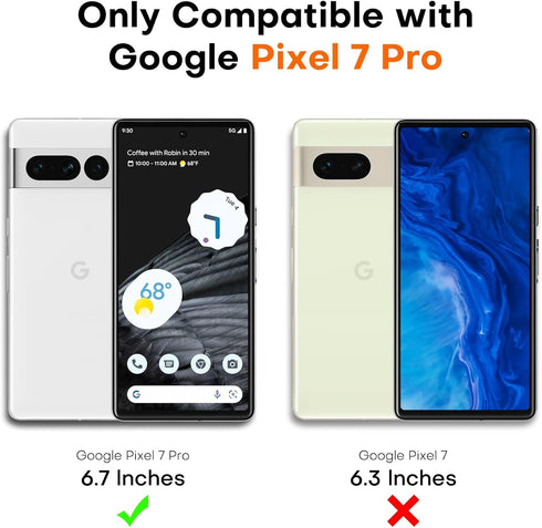TOCOL 2+2 Pack for Google Pixel 7 Pro Screen Protector -2 Pack Screen Protector (TPU) & 2 Pack Glass Camera Lens Protector, Soft TPU Screen Protec...
