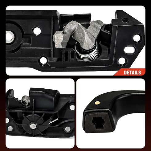 3mirrors Interior Door Handle Kit Front Left Driver Side Compatible with 2007-2014 Chevy Silverado Suburban Tahoe GMC Sierra Yukon Escalade ESV EX...