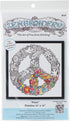 Design Works Crafts 4010 Peace 10" x 10" Zenbroidery Kit, Multicolor......