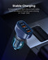SUNDA 60W USB C Fast Car Charger, 4-Ports Car Charger Adapter, Dual Type C PD30W/PPS30W Compatible with iPhone15/14 Pro/Max/iPhone13/Galaxy/Samsun...
