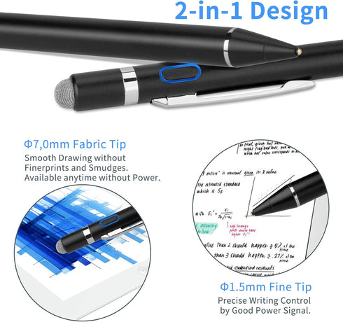 Stylus Pen for Amazon Fire 10 Pencil, EVACH Digital Pencil with 1.5mm Ultra Fine Tip Stylus for Amazon Fire 10, Black...