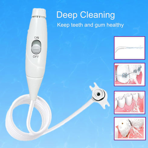 Oral Hygiene Accessories Replacement Hose and Handle Parts Compatible with Waterpik Water Flosser WP-100 WP-300 WP-660 WP-662 WP-670 WP-672 WP-900...