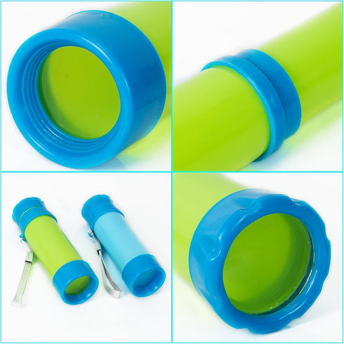 Luwint Pocket Telescope Toy for Kids, 2 Pack Portable Pirate Telescope Science Monocular Toys Retractable Spyglass Exploring Educational Toy Birth...